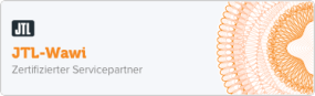 Zertifikat „JTL-Wawi Servicepartner“ – bestätigt eloquiums Expertise in Warenwirtschaftssystemen auf JTL-Basis.