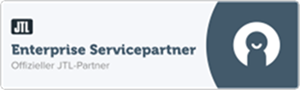 Logo von JTL Enterprise Servicepartner – offizieller JTL-Partner für Systemintegration, Prozessautomatisierung und Warenwirtschaftslösungen.