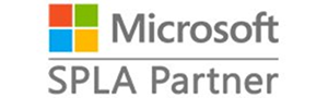 Microsoft SPLA Partner Logo – offizieller Partner für die lizenzierte Nutzung von Microsoft-Software in Hosting- und Mietumgebungen.